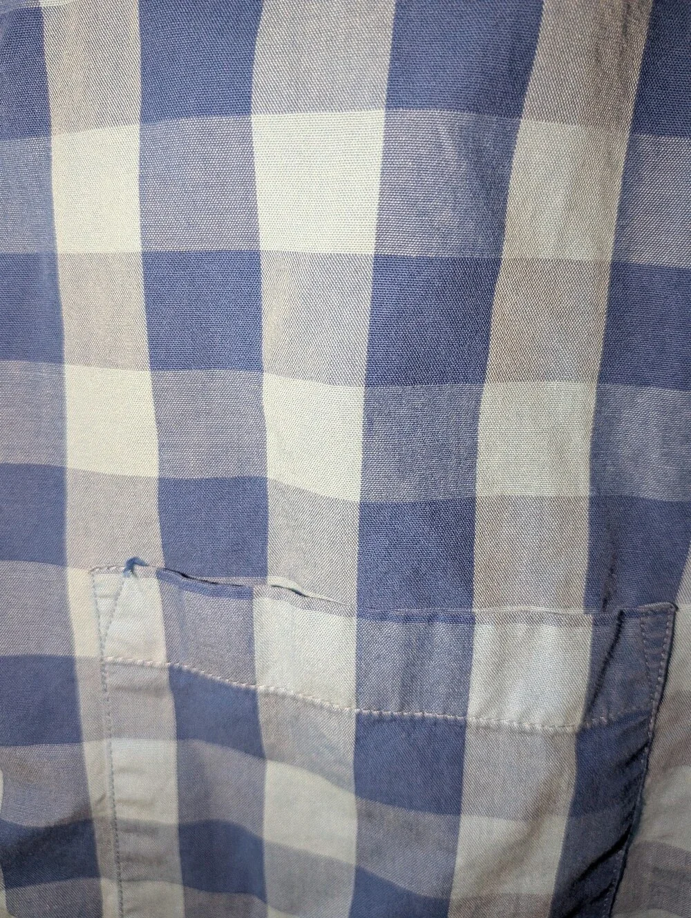 J. Crew Men's Blue Gingham Slim Fit Button-Down Shirt